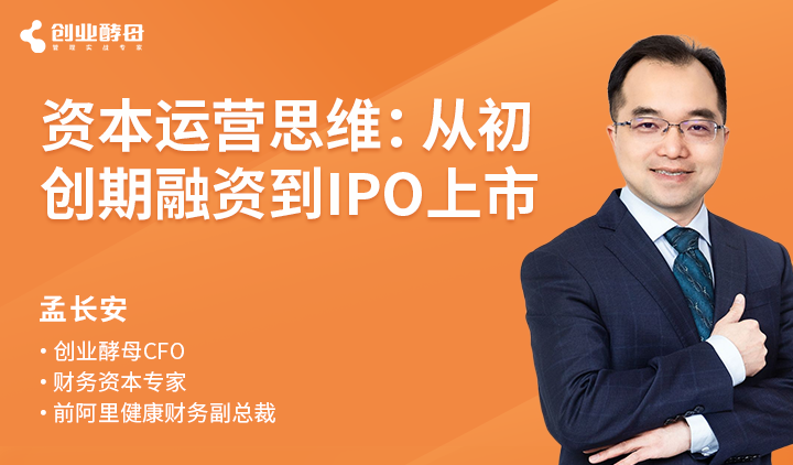 创业酵母：资本运营思维：从初创期融资到IPO上市