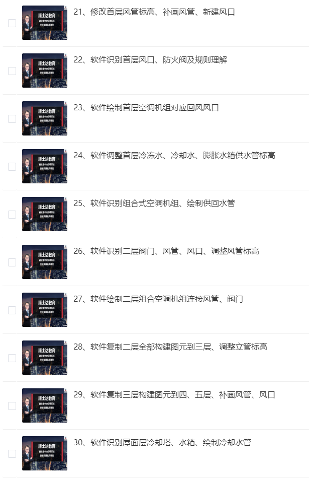 【广联达造价】安装商业楼中央空调算量实战课程