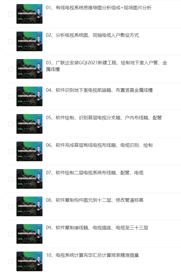 安装建筑智能化-电视系统篇