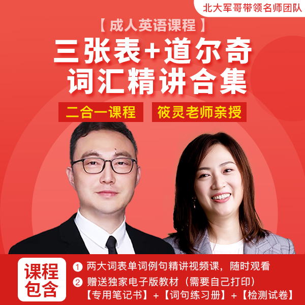 【三张表之核心形容词精讲】