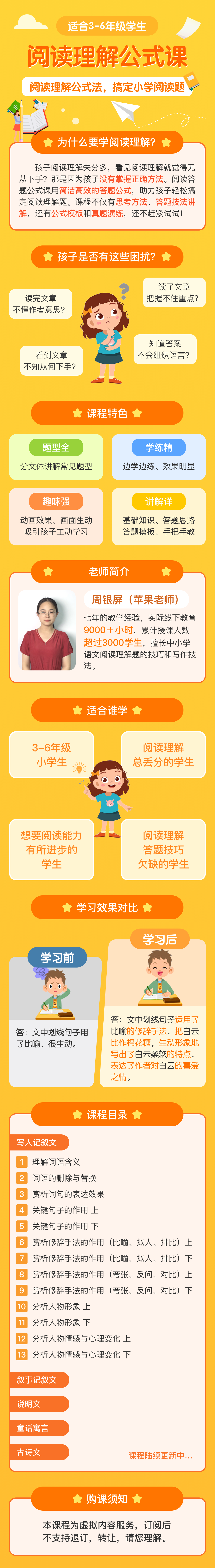 小学语文阅读理解公式法，轻松搞定阅读题