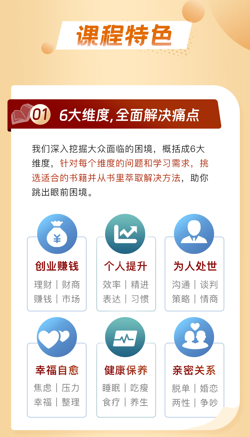 读懂70本书，财商、能力、处世、内心、健康、感情，6维更新自我，助你跳出眼前困境