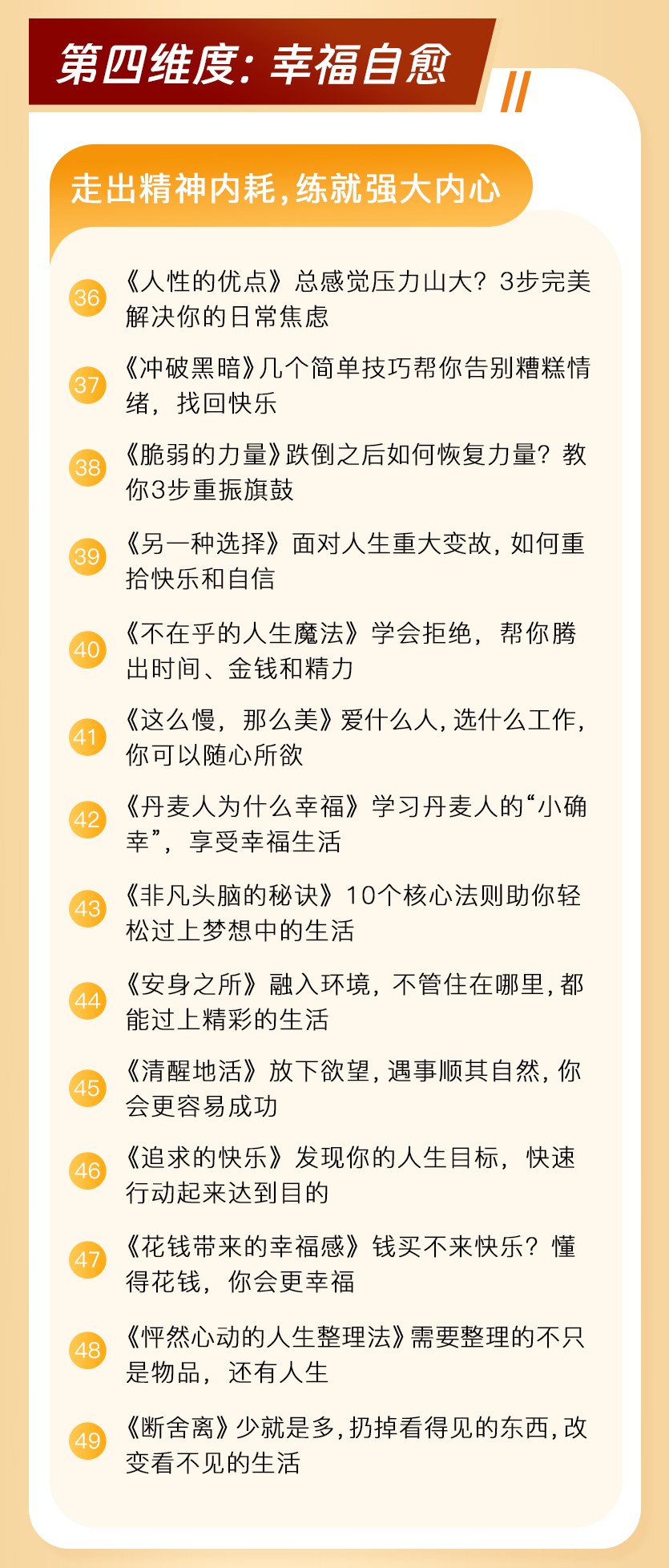 读懂70本书，财商、能力、处世、内心、健康、感情，6维更新自我，助你跳出眼前困境