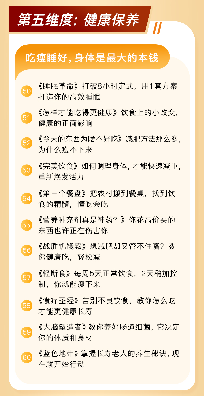 读懂70本书，财商、能力、处世、内心、健康、感情，6维更新自我，助你跳出眼前困境